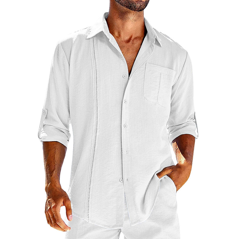 DAMON BREEZY LINEN CUBAN SHIRT