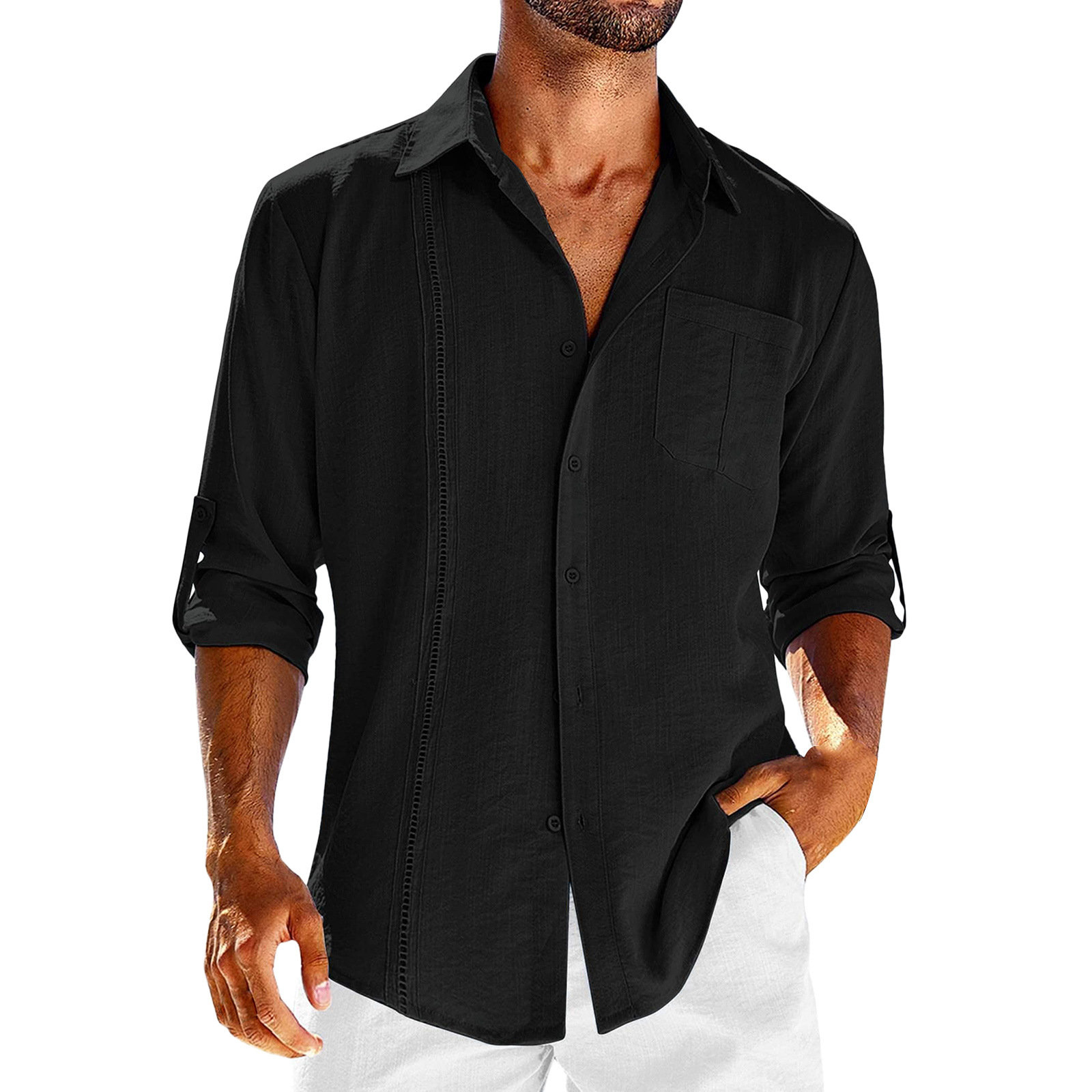 DAMON BREEZY LINEN CUBAN SHIRT