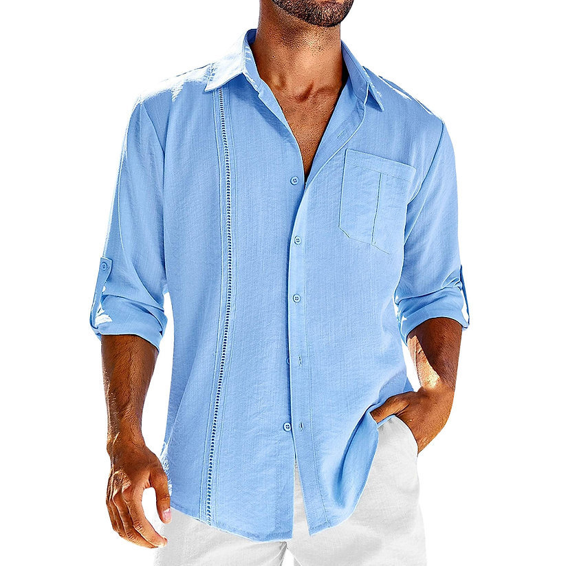 DAMON BREEZY LINEN CUBAN SHIRT