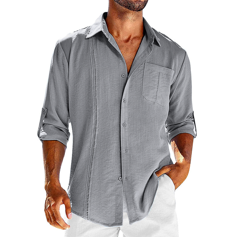 DAMON BREEZY LINEN CUBAN SHIRT